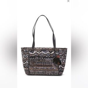 NWT Sakroots Artist Circle Printed Metro Satchel Purse